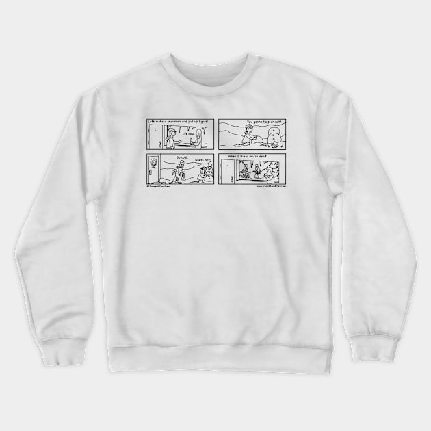 Let’s make a snowman Crewneck Sweatshirt by crampedconditions